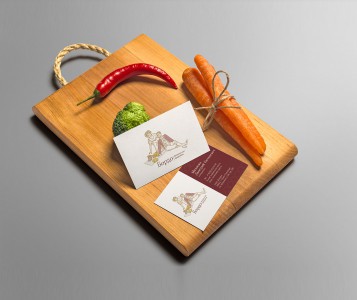 Визитка для продуктовой компании «Бордо»